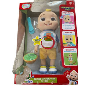 CoComelon Official Deluxe Interactive JJ Doll with Sounds NWB